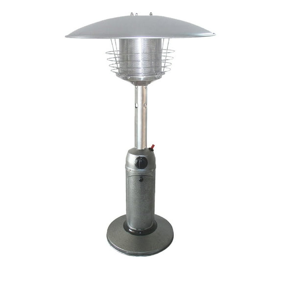 AZ Patio Heaters Table Top Patio Heater in Hammered Silver