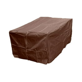 Hiland Heavy-Duty Rectangular Firepit Cover, Mocha Hiland Heavy-Duty Rectangular Firepit Cover, Mocha