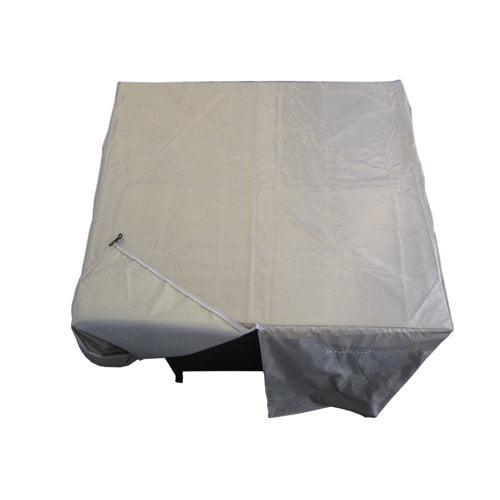 Hiland Heavy Duty Waterproof Square Propane Fire Pit Cover in Tan