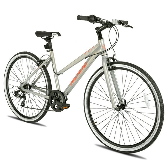 Hiland Hybrid Bike, Shimano Drivetrain 7 Speeds, 700C Wheels for Men Women Ladies Commuter Bike City Bike