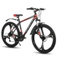 thumbnail image 1 of Hiland Mountain Bike, 3-Spokes,Shimano 21 Speeds Drivetrain,Aluminum Frame 26 inch Wheels, Men's MTB Bicycle, Black, 1 of 5
