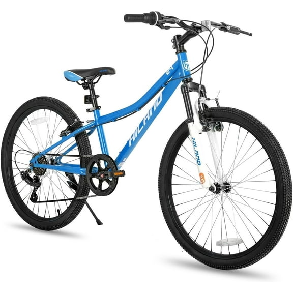 Hiland 24 Inch Mountain Bike, Front Suspension Fork Bicycles for Adults Multiple Colors
