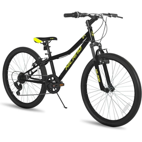 Hiland 24 Inch Mountain Bike, Front Suspension Fork Bicycles for Adults Multiple Colors