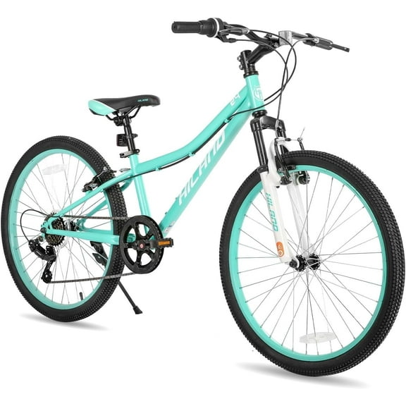 Hiland 24 Inch Mountain Bike, Front Suspension Fork Bicycles for Adults Multiple Colors
