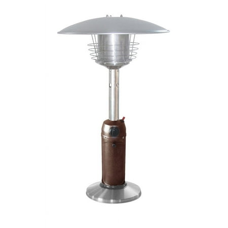 AZ Patio Heater Portable Hammered Bronze and Stainless Steel Tabletop Heater