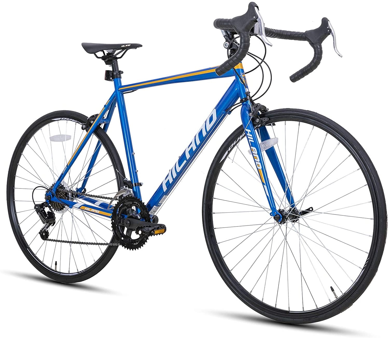 Hiland Adult Hybrid Road Bike, Aluminum Frame, 700C Wheels Hiland Adult Hybrid Road Bike, Aluminum Frame, 700C Wheels