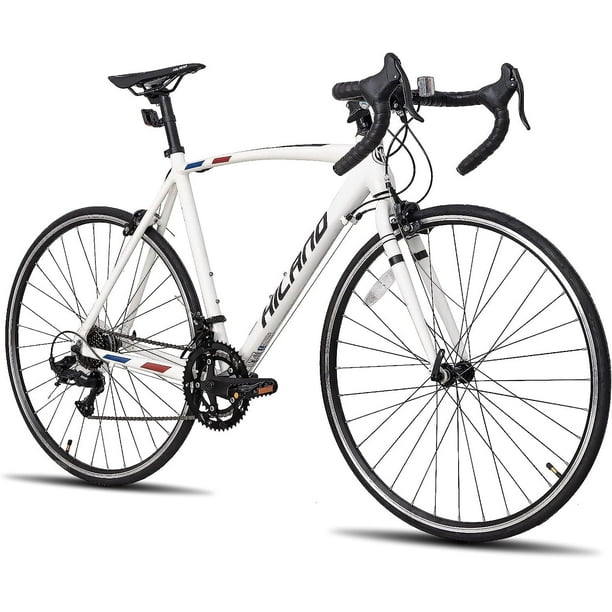 【美品】HILAND ロードバイク 700c ホワイト Lサイズ 2×7 Hiland Road Bike - Perfect for Bike Repair Shop Demos