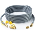 thumbnail image 1 of Hiland Rubber 12 ft Natural Gas Hose with Quick Disconnect, 1 of 2
