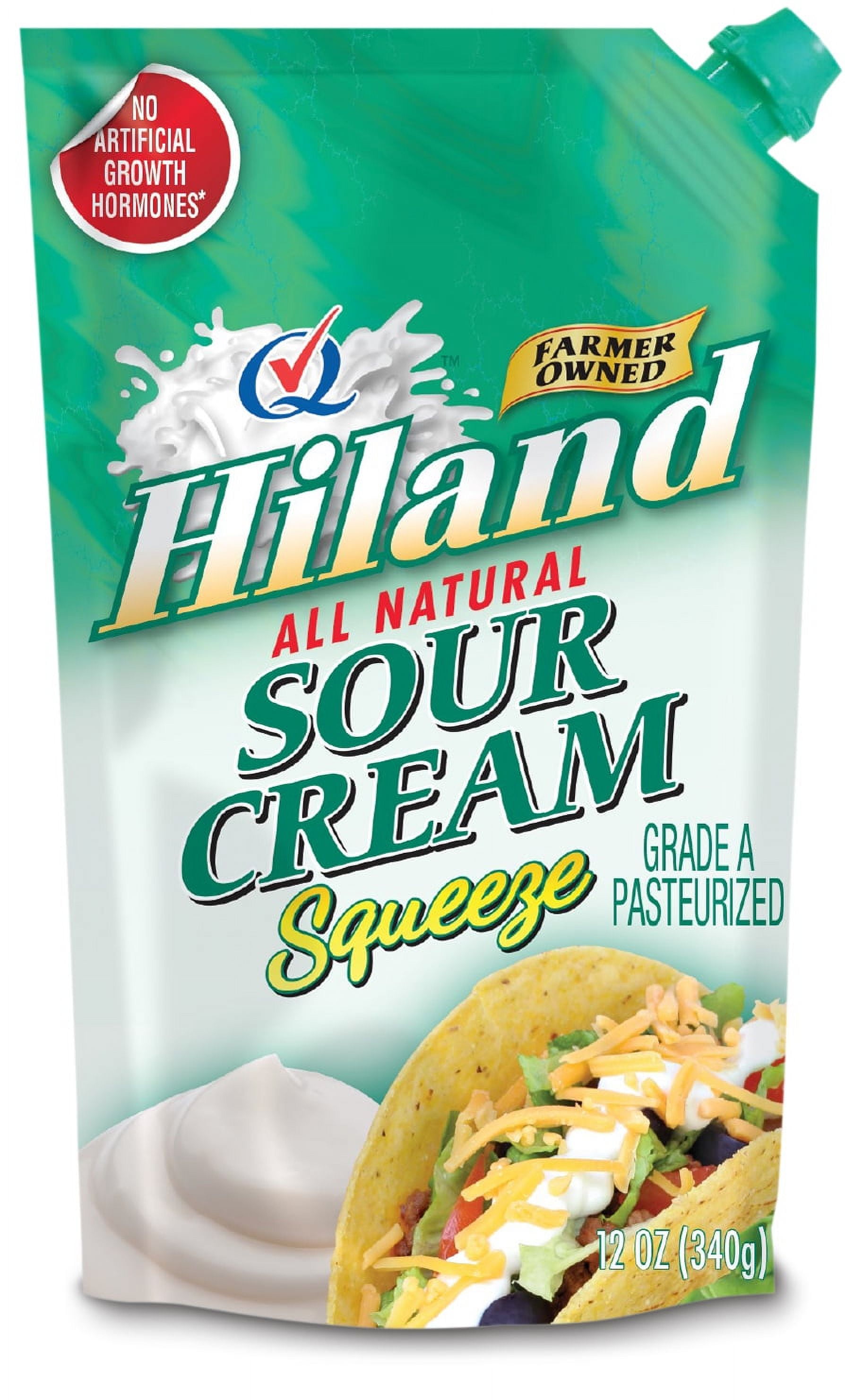 Hiland Squeezable Sour Cream, 12 Oz.