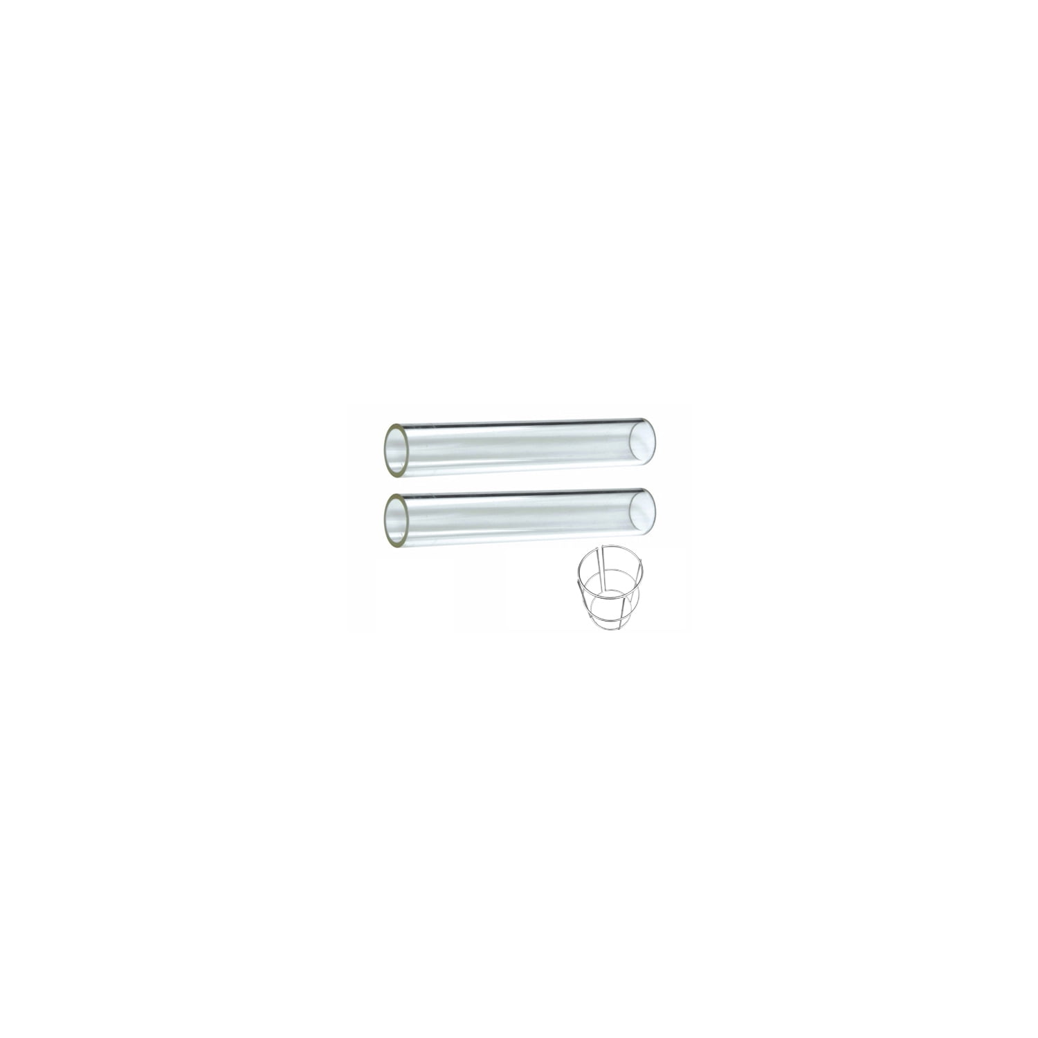 Hiland TwoPiece Tempered Glass Tube Replacement for Square Glass Tube