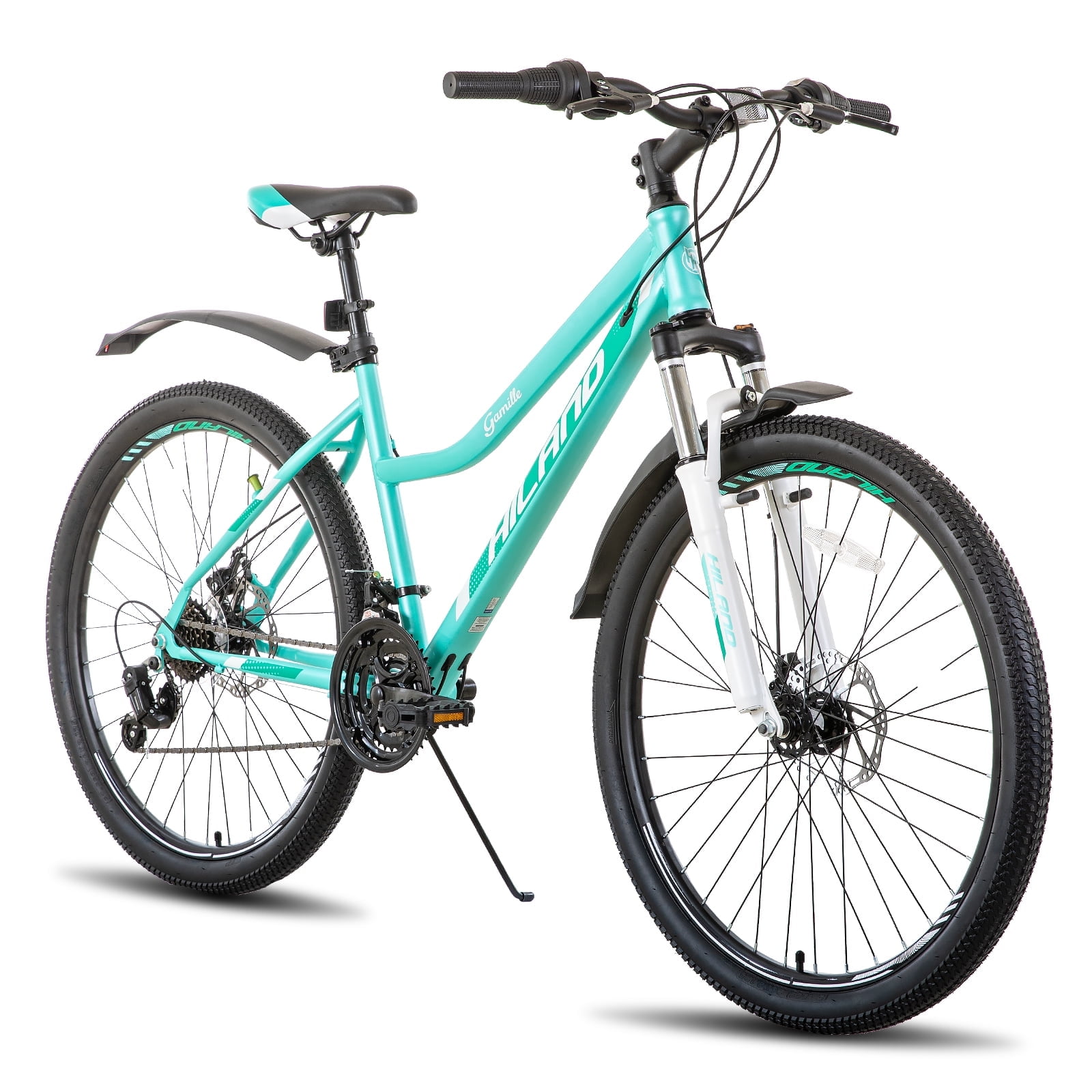 Hiland Women 26" 21-Speed Green Mountain Bike