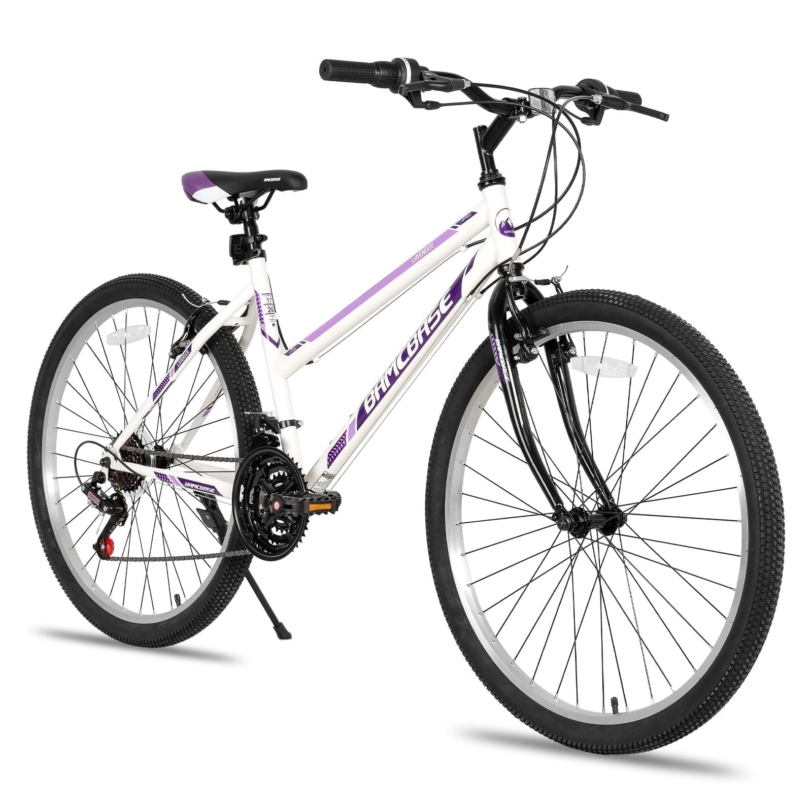 Hiland Women's 26" Mountain Bike 21 Speeds, White