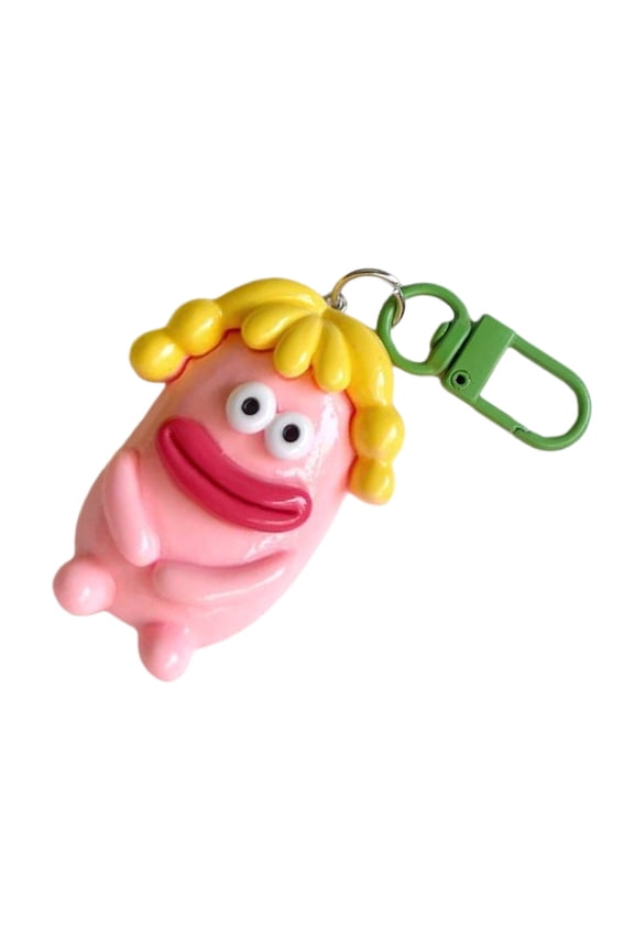 Hilarious Big Mouths Sausage Keyring Unique Friendship Gift Soft Resin Keychain Sturdy Resin Key Holder For Women
