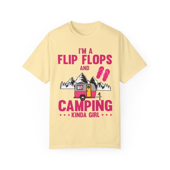 Hilarious Boot Tent Encampment Site Adventure Enthusiast Humorous Forest Hiking Wandering Adventuring Lover Unisex Garment-Dyed T-shirt