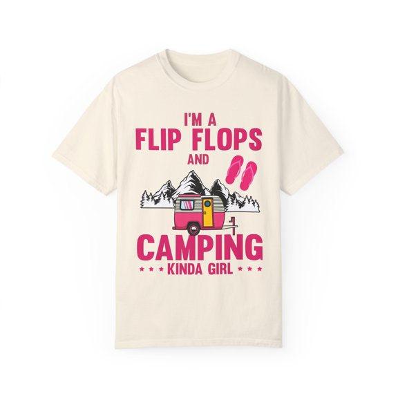 Hilarious Boot Tent Encampment Site Adventure Enthusiast Humorous Forest Hiking Wandering Adventuring Lover Unisex Garment-Dyed T-shirt