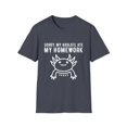 thumbnail image 1 of Hilarious Cute Mexican Walking Fishes Neoteny Metamorphosis Humorous Axolotl Pocket Amphibians Pet Enthusiast Unisex Softstyle T-Shirt, 1 of 4