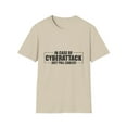 thumbnail image 1 of Hilarious Cyber Attack Just Pull Cables Engineering Tech Humorous Electrical Invading Hacking Technician Unisex Softstyle T-Shirt, 1 of 4