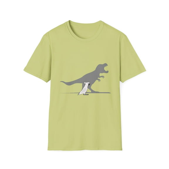 Hilarious Dinosaurs Cockatiel Parakeet Macaw Enthusiast Humorous Cockateel Cockatoo Adorable Nymphicus Unisex Softstyle T-Shirt
