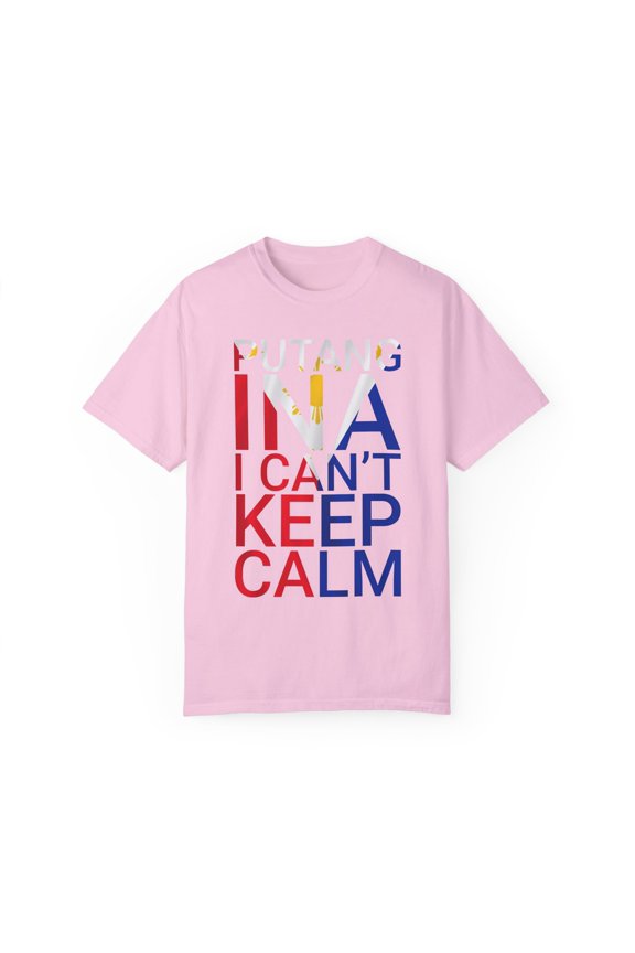 Hilarious Excited Pinays Mockery Expression Graphic Sayings Humorous Very Hyped Filipinos Sarcastic Statements Unisex Garment-Dyed T-shirt