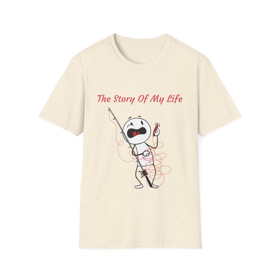 Hilarious Fishing Story Reel Life Men Women Fish Tee