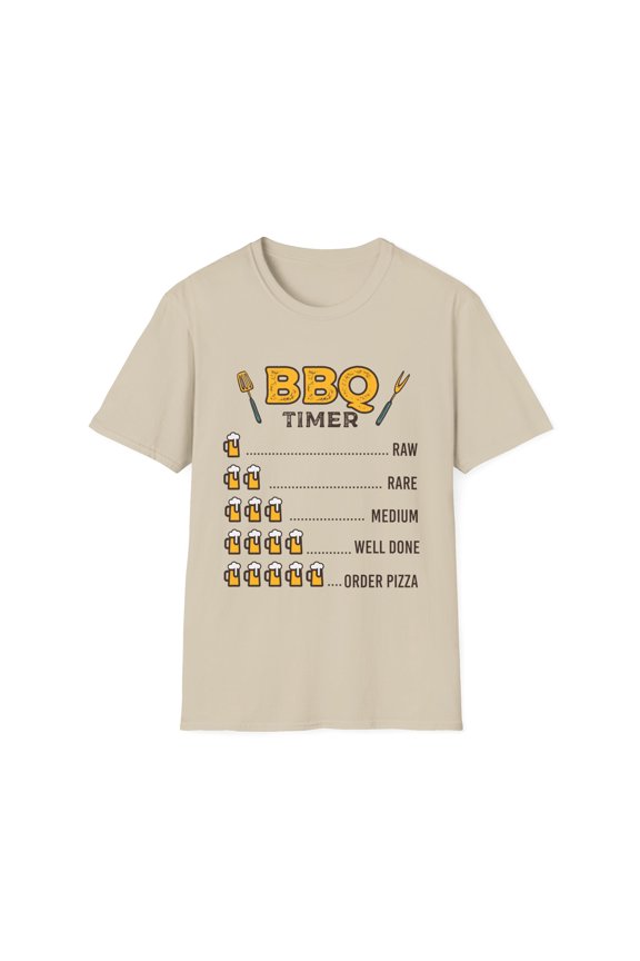 Hilarious Griller Meats Grilled Enthusiast Barley Alcohols Novelty Brew Pints Booze Drinker Lover Roasting Unisex Softstyle T-Shirt