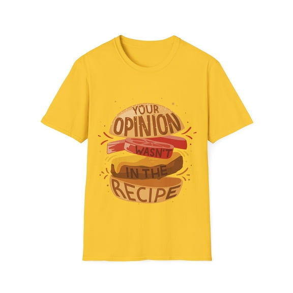 Hilarious Hamburger Comedy Recipe Sarcastic Shirt