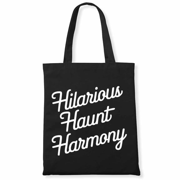 Hilarious Haunt Harmony Women Messy Bun Pumpkin Halloween Spider Canvas Bag 1Pc