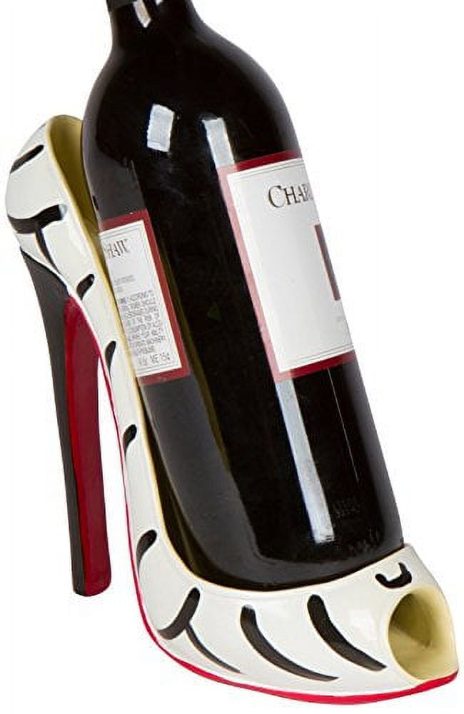 Hilarious Home 8" X 7"H High Heel Wine Bottle Holder Stylish Conversation Starter Wine Rack
