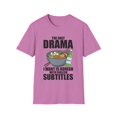 thumbnail image 1 of Hilarious Korean Drama With English Subtitles Watching Lover Humorous K-Pop Leisure Entertainment Enthusiast Unisex Softstyle T-Shirt, 1 of 4