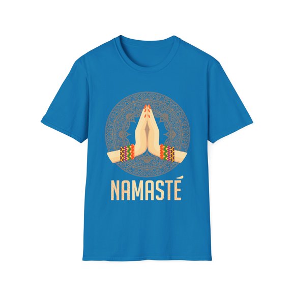 Hilarious Namaste Reflexology Meditate Workout Enthusiast Humorous Mind Thinking Fitness Exercises Lover Unisex Softstyle T-Shirt