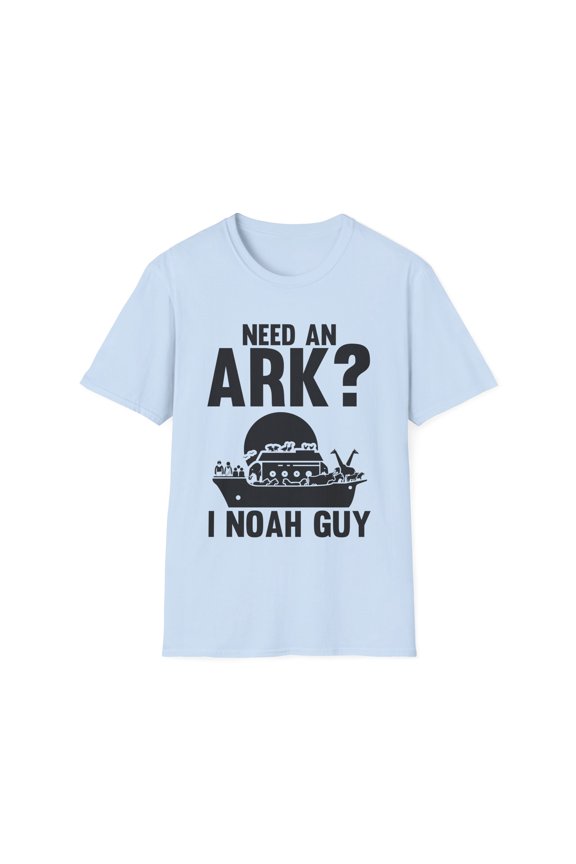 Hilarious Noah ark Priesthood Enthrone Catholic Church Pun Humorous Christianity Blessing Story Humor Saying Unisex Softstyle T-Shirt