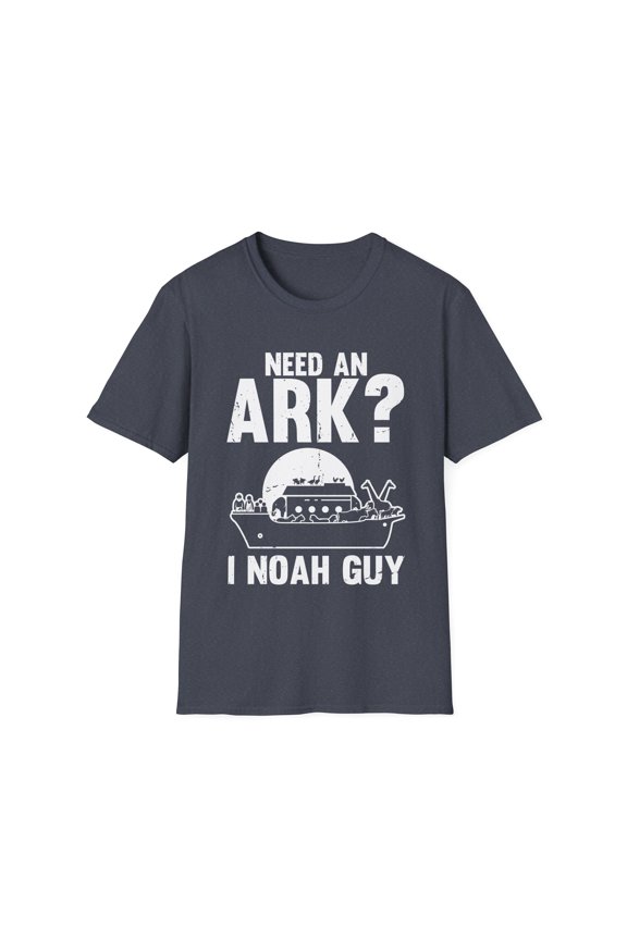 Hilarious Noah ark Priesthood Enthrone Catholic Church Pun Humorous Christianity Blessing Story Humor Saying Unisex Softstyle T-Shirt