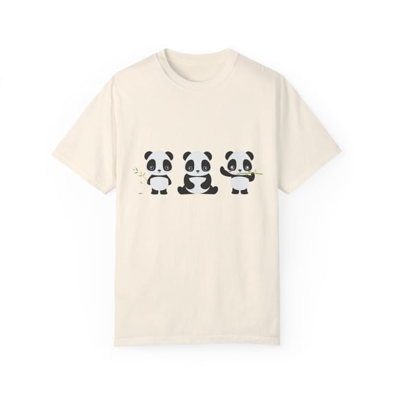 Hilarious Panda Ailurus Animals Fulgens Natures Enthusiast Novelty Pandas Wellbeing Zoologist Wildlife Fan Unisex Garment-Dyed T-shirt