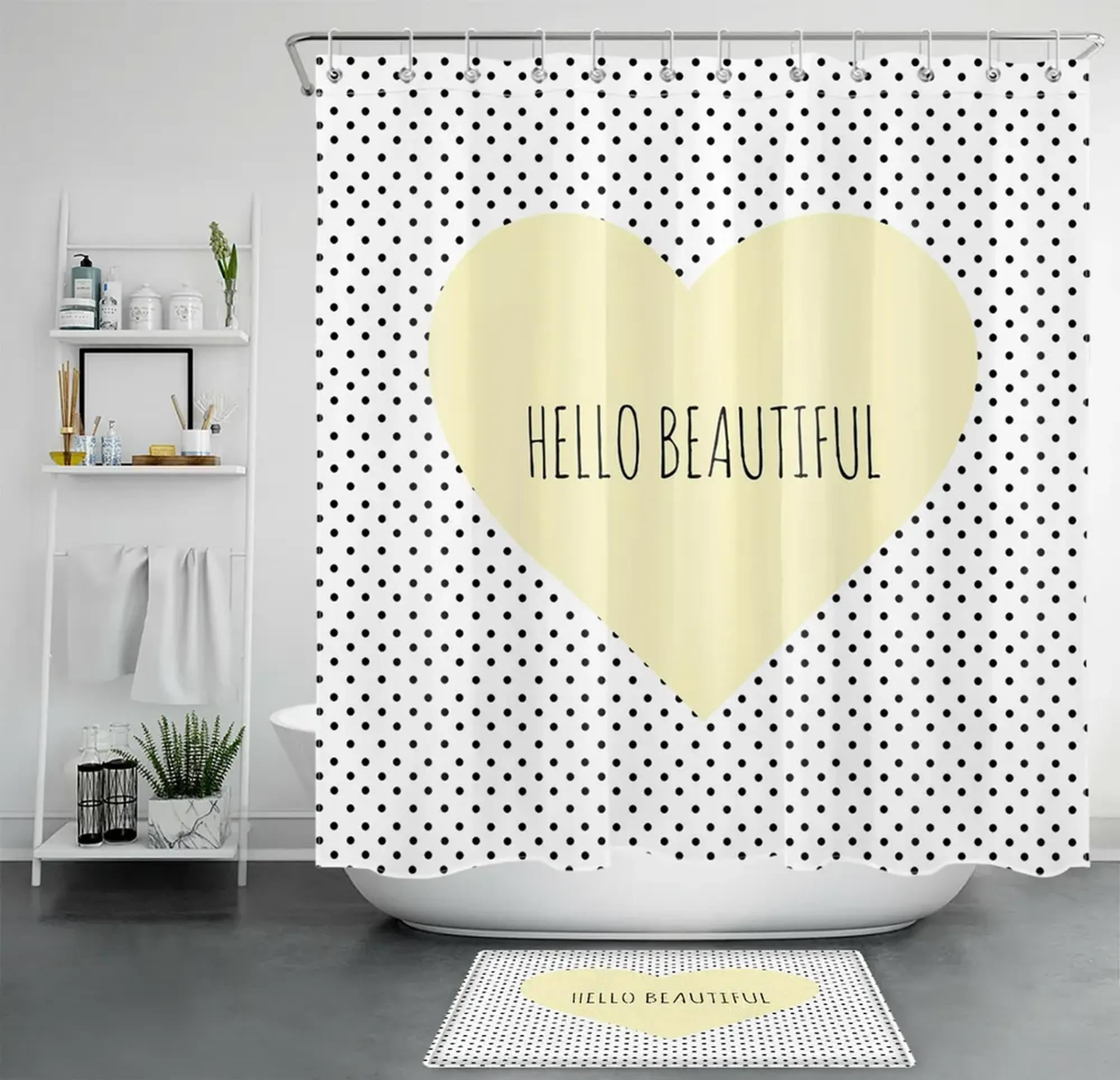 Hilarious Phrases Black Spot Shower Curtain Greetings