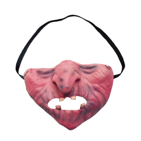 Hilarious Realistic Latex Half Face Dog Muzzle Mask with Elastic Strap, Adjustable Lightweight Flexible Accessory 10 x 6.7in for Small & Medium Dogs, Halloween Party Photo Prop