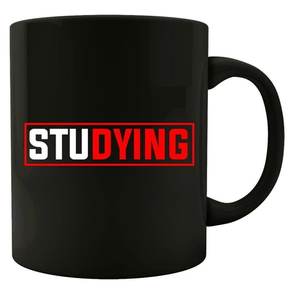 Study 11 oz Coffee Mug - Hilarious School Humor White Ceramic Gift