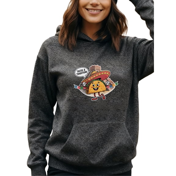Hilarious Taco Saying Hoodie for Men and Women, Unisex Pullover Hooded Sweatshirt, Comfortable Cotton Poly Blend, Casual Streetwear Outfit