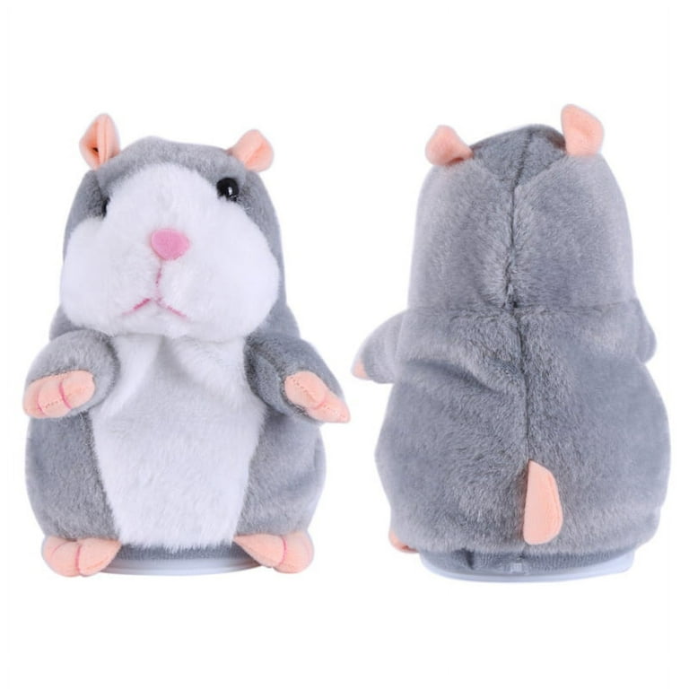 Hilarious Talking Hamster Toy That Repeats What You Say Interactive Repeating Plush Toys for Baby Lovely Brown Color That Will Mimic Your Words
