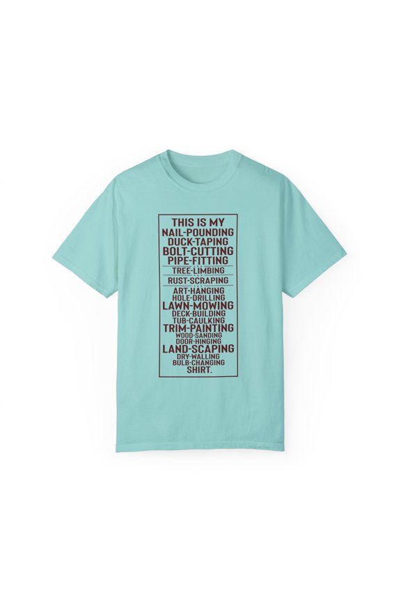 Hilarious This Is My Tools Repairman Plumber Enthusiast Novelty Carpentry Carpenter Electrician Occupation Unisex Garment-Dyed T-shirt