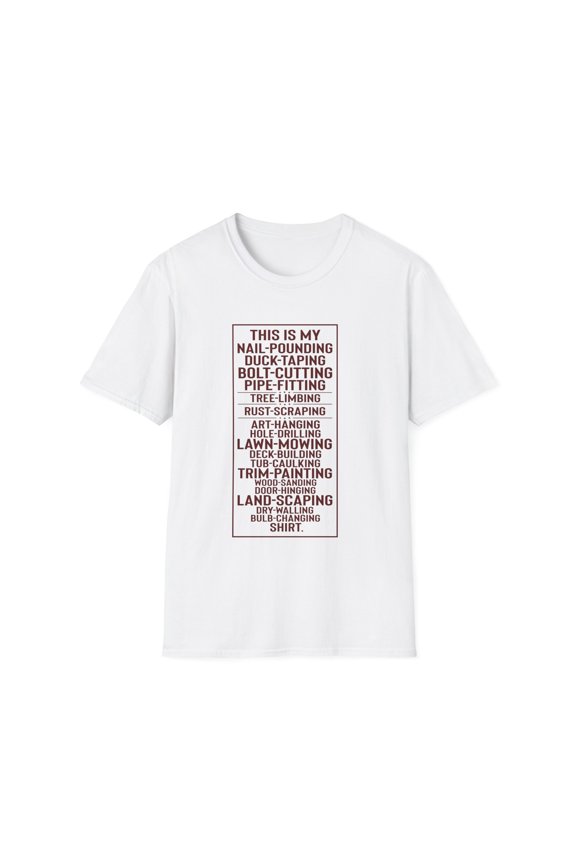 Hilarious This Is My Tools Repairman Plumber Enthusiast Novelty Carpentry Carpenter Electrician Occupation Unisex Softstyle T-Shirt