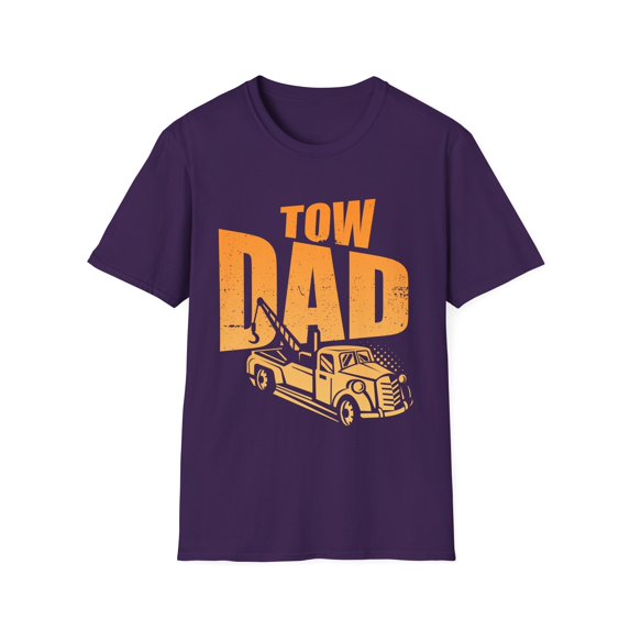 Hilarious Towers Repo Illustration Quotes Men Women Novelty Fathers Towing Trucks Gag Saying Unisex Softstyle T-Shirt
