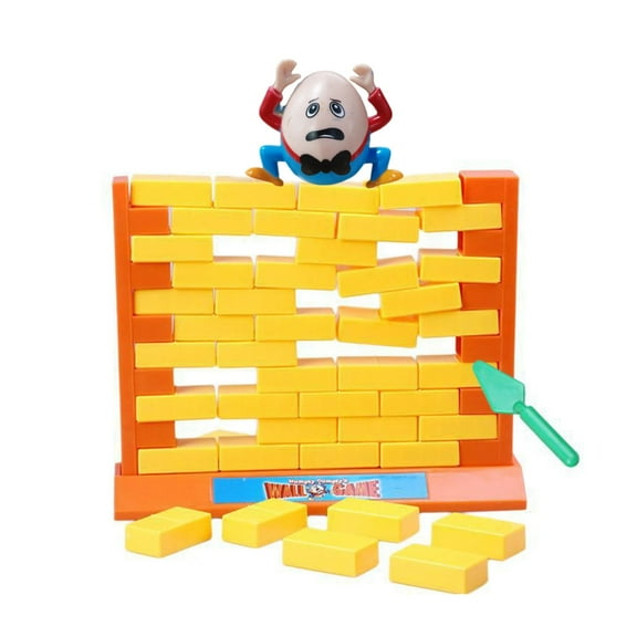 Hilarious Wall Breaking Game Challenge to Make the Doll Drop Table Game Wall Playset Push Bricks to Defeat