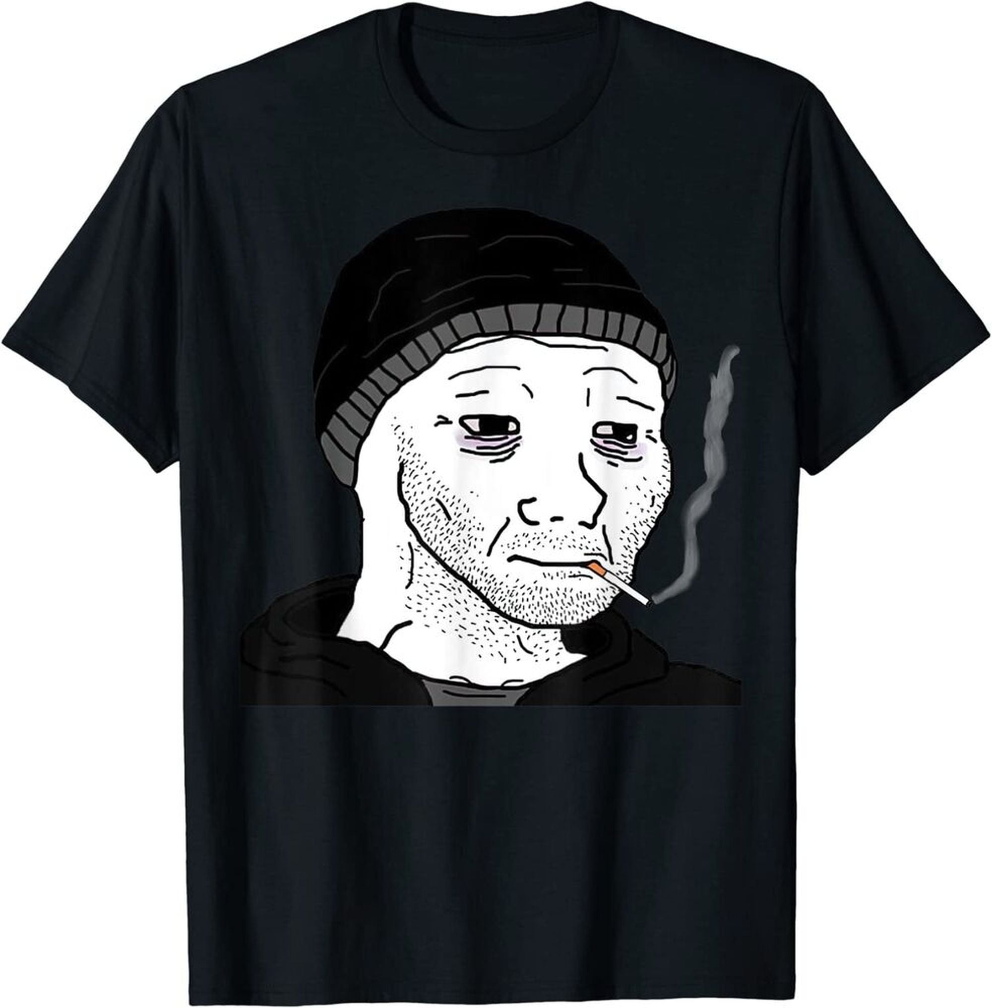 Hilarious Wojak Meme Tee: Laugh Out Loud with Free Shipping - Walmart.com