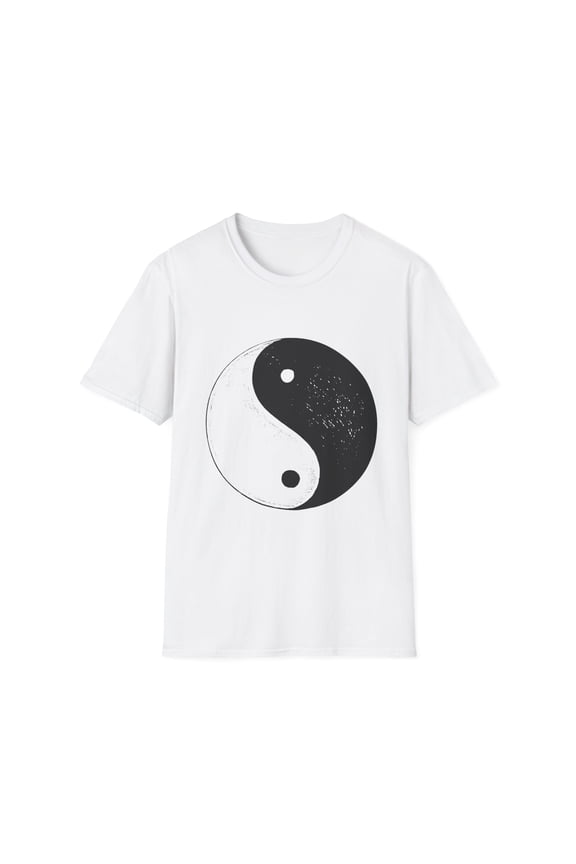 Hilarious Yinyang Ebony And White Hallows Eve Attire Lover Humorous Trickster Night Fright Evening Party Fan Unisex Softstyle T-Shirt