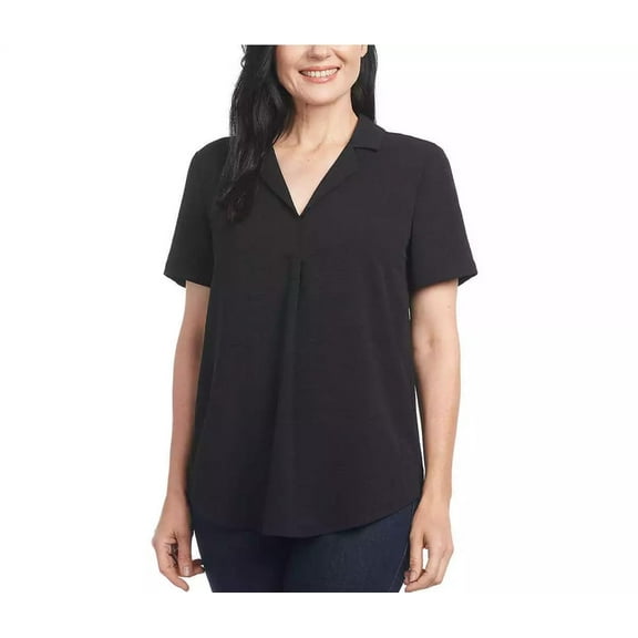 Hilary Radley Ladies' Blouse (US, Alpha, Medium, Regular, Regular, Black)