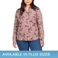 thumbnail image 1 of Hilary Radley Ladies' Long Sleeve Blouse 1640868 (Pink Floral, Medium), 1 of 2