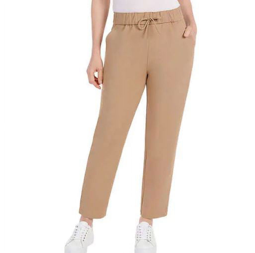 Hilary Radley Ladies' Plus PullOn Pants with Pockets, Portobello 2X