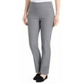 thumbnail image 1 of Hilary Radley Ladies' Pull-on Pant with Tummy Control Size: M, Color: Black/Off-White/Gray Combo, 1 of 1