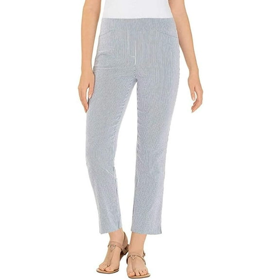 Hilary Radley Ladies' Size XXL (18) Pull-on Pants Tummy Control Panel, Striped