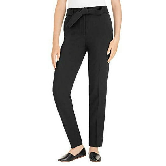 Hilary Radley Ladies' Tie Front Dress Pant (Black, 8)